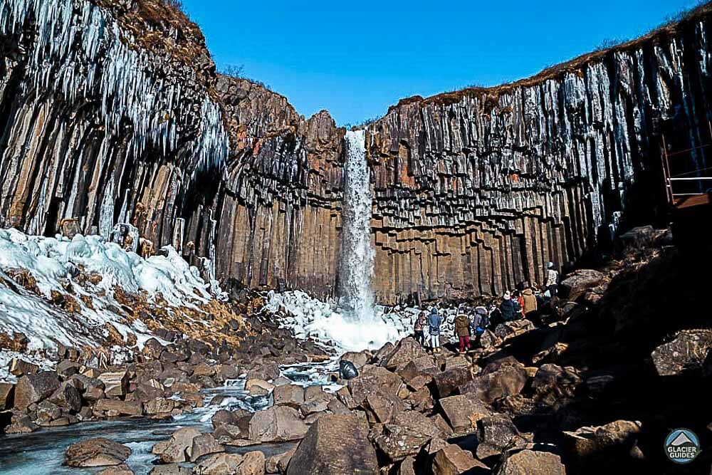 Svartifoss the black waterfall in Skaftafell