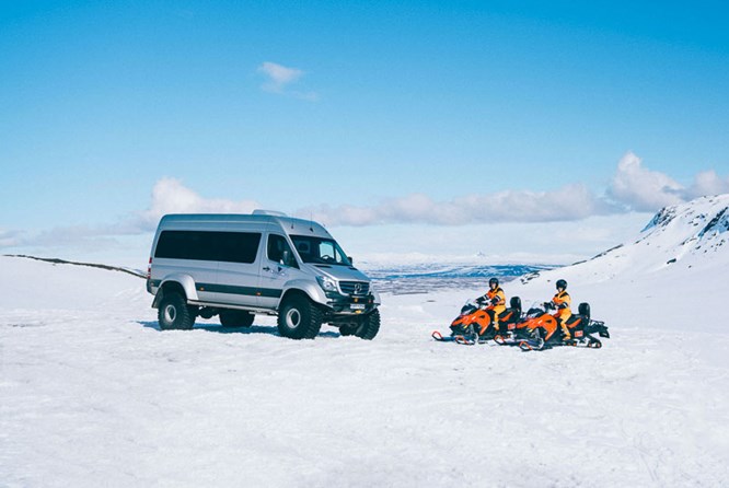 Golden Circle and Snowmobiling Day Tour