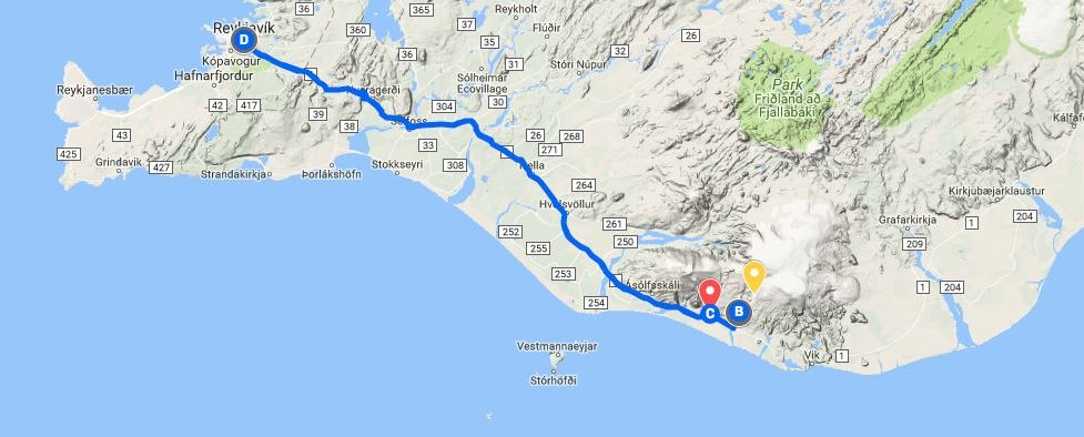 Blue Ice - Itinerary