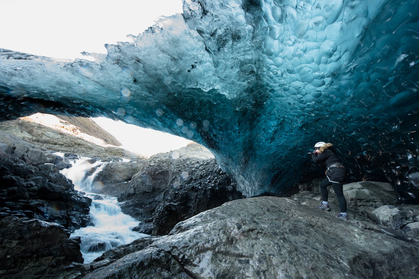 Waterfall Ice Cave Tour Iceland