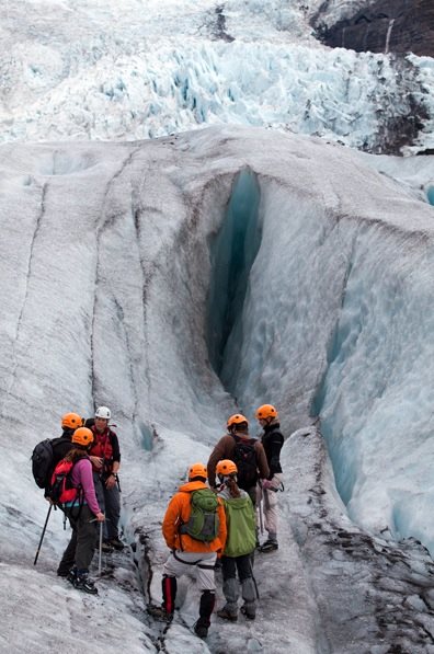 Glacier hiking