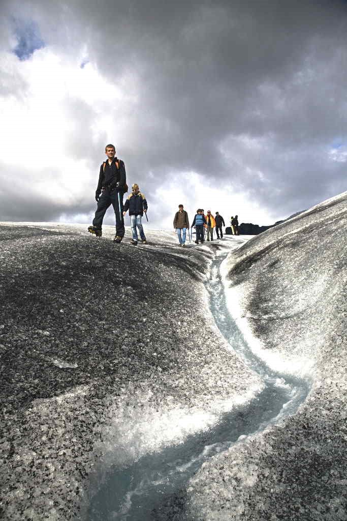 Hiking glacier