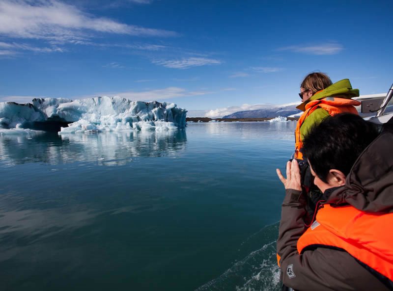 Glacial lake in Iceland