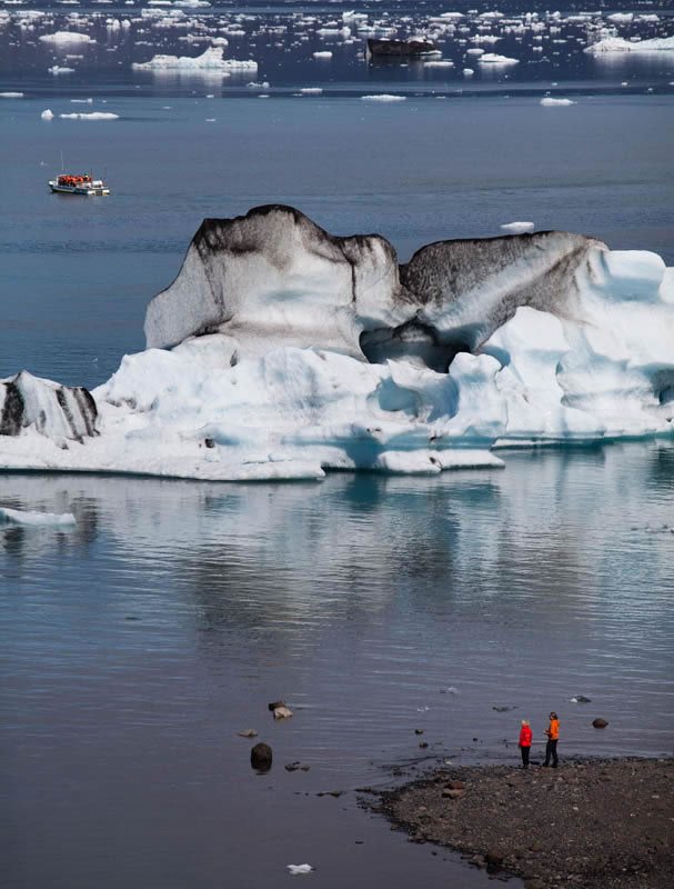 Jokulsarlon on the edge of Vatnajökull National Park