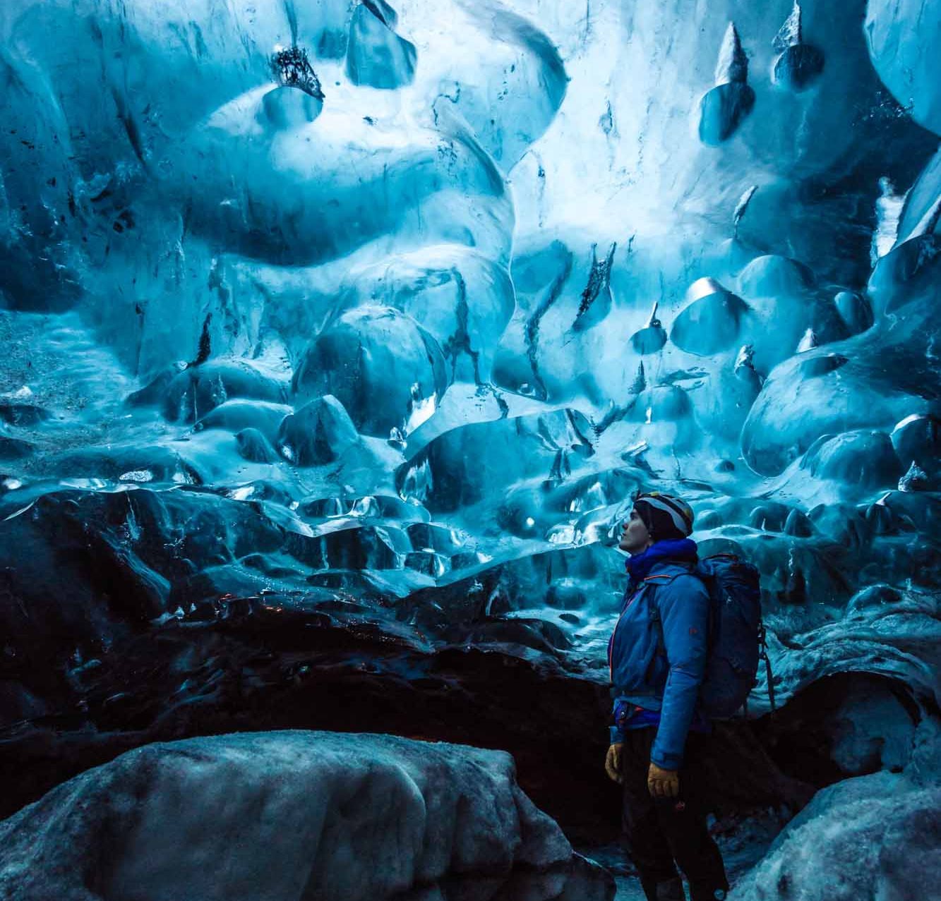 Crystal Ice cave tour in South Iceland