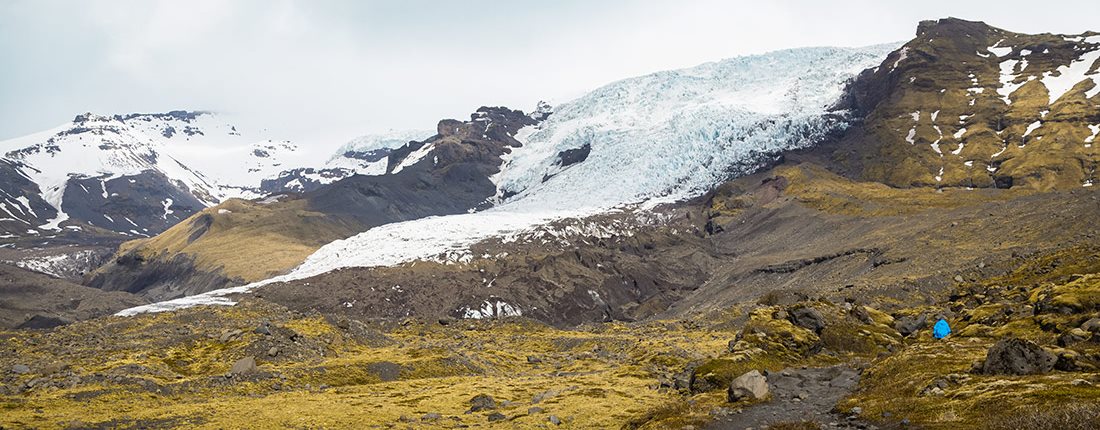 A stunning outlet glacier in south Iceland