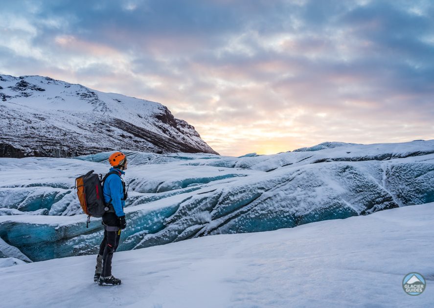 ice climbing solheimajokull glacier