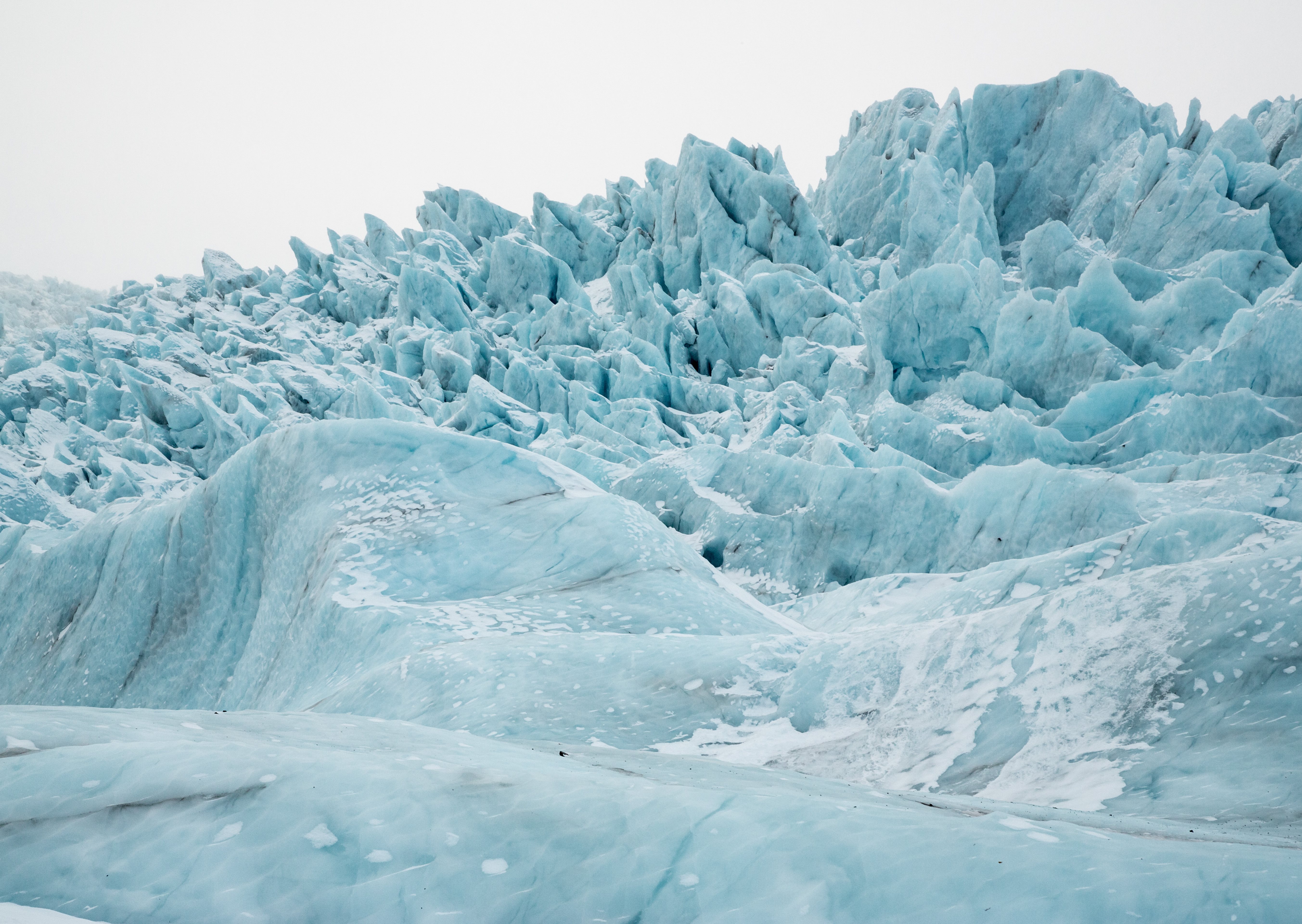 Blue glacier in Iceland