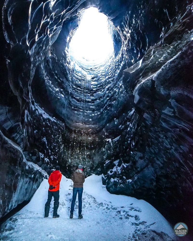 Glacier Ice Cave in Katla Volcano glacier ice cave in katla volcano