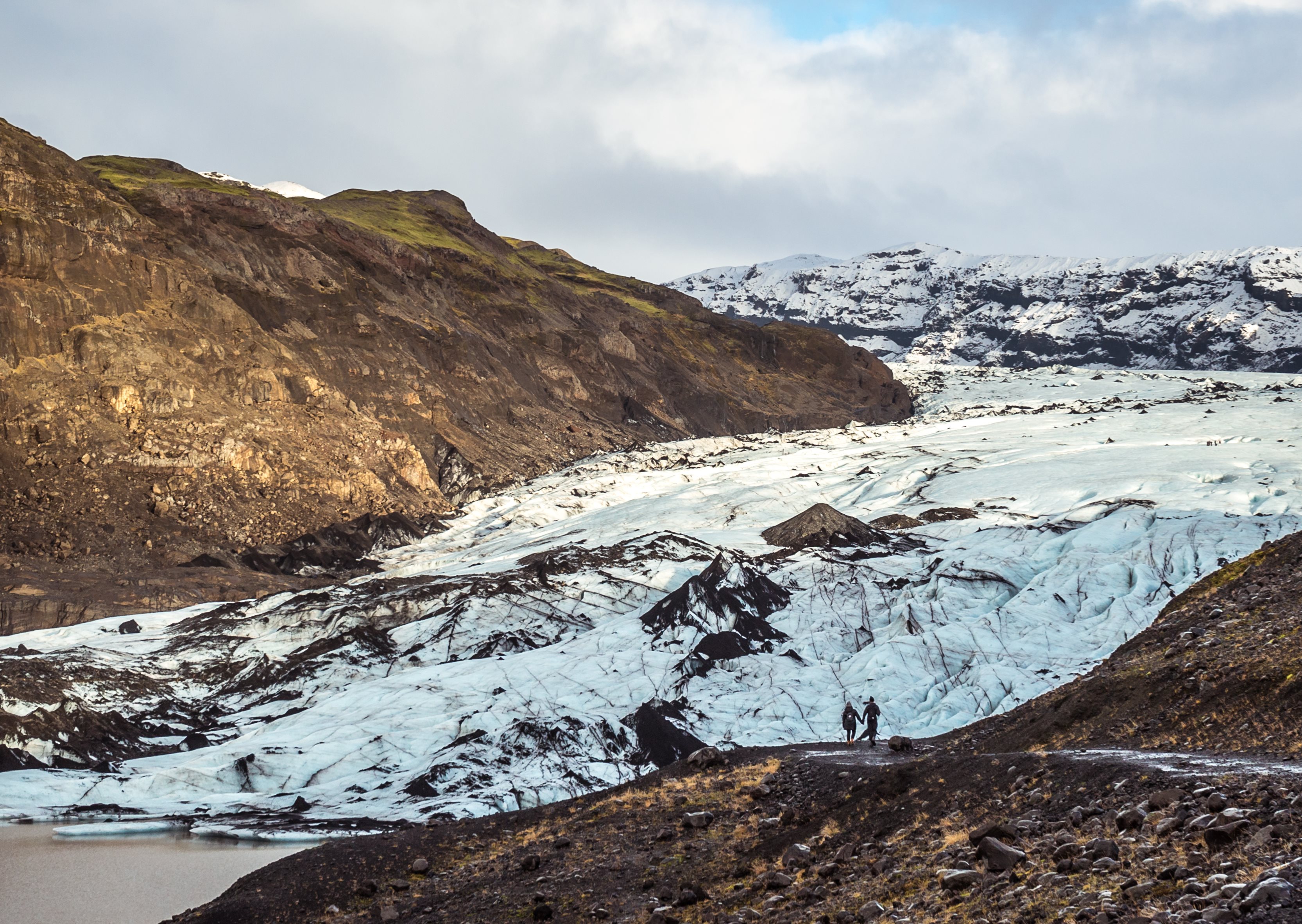 Sólheimajökull glacier in South Iceland