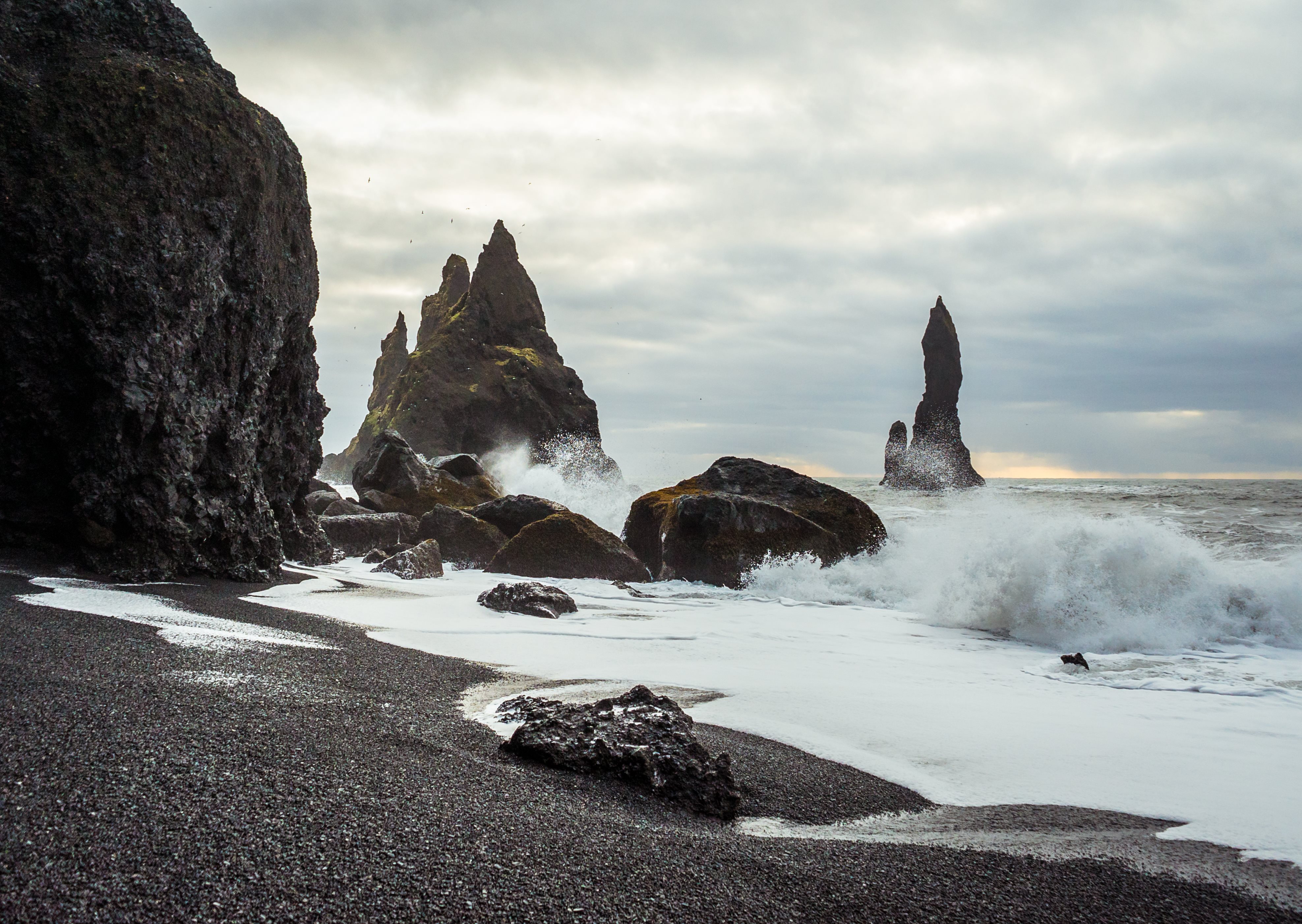 Dramatic coastal  rock formations