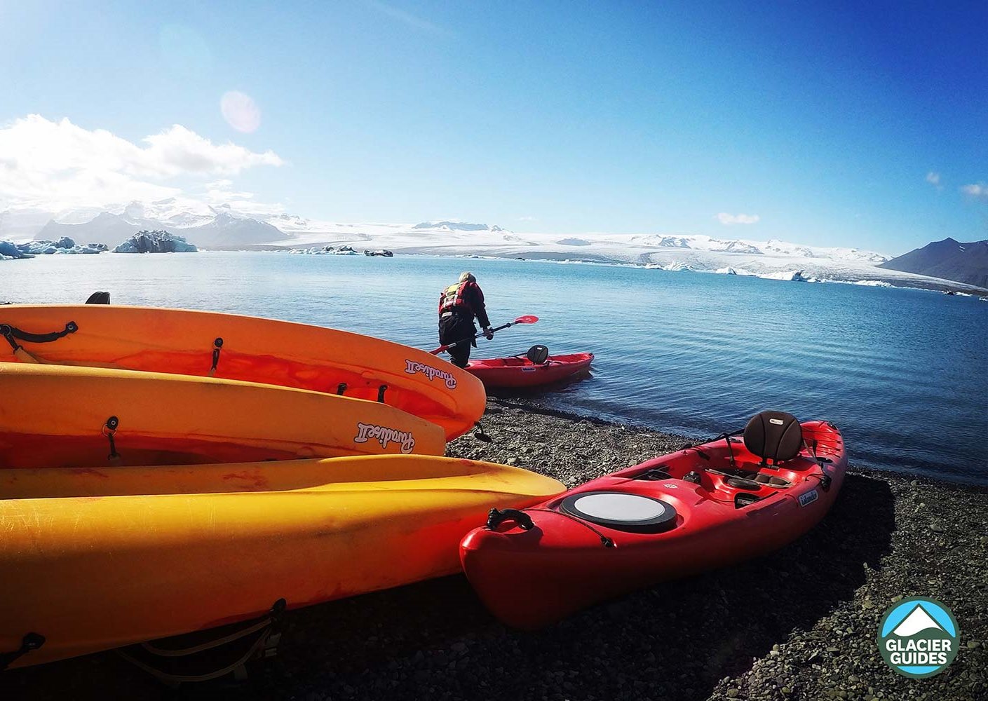 glacier lagoon kayaking in Iceland