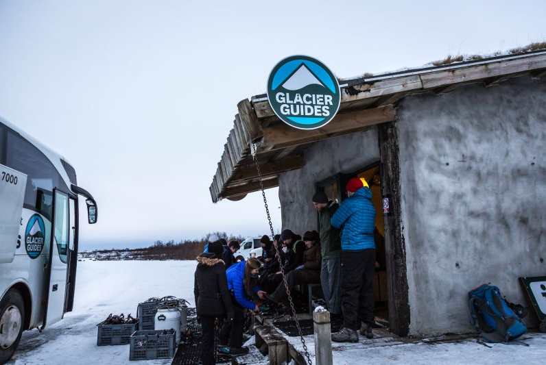 The Glacier Guides booking center in Skaftafell