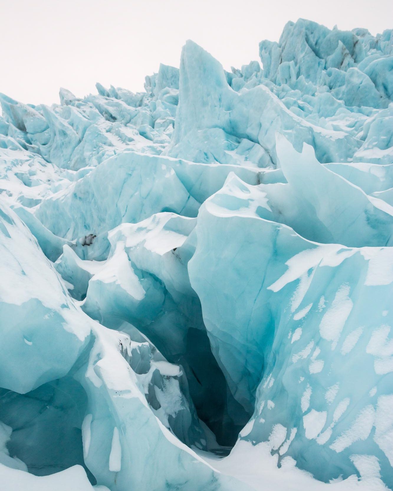 Glacier ice caving tour in Skaftafell