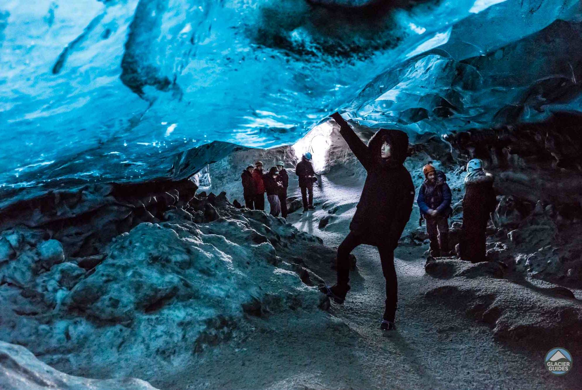 Crystal Ice Cave in Iceland