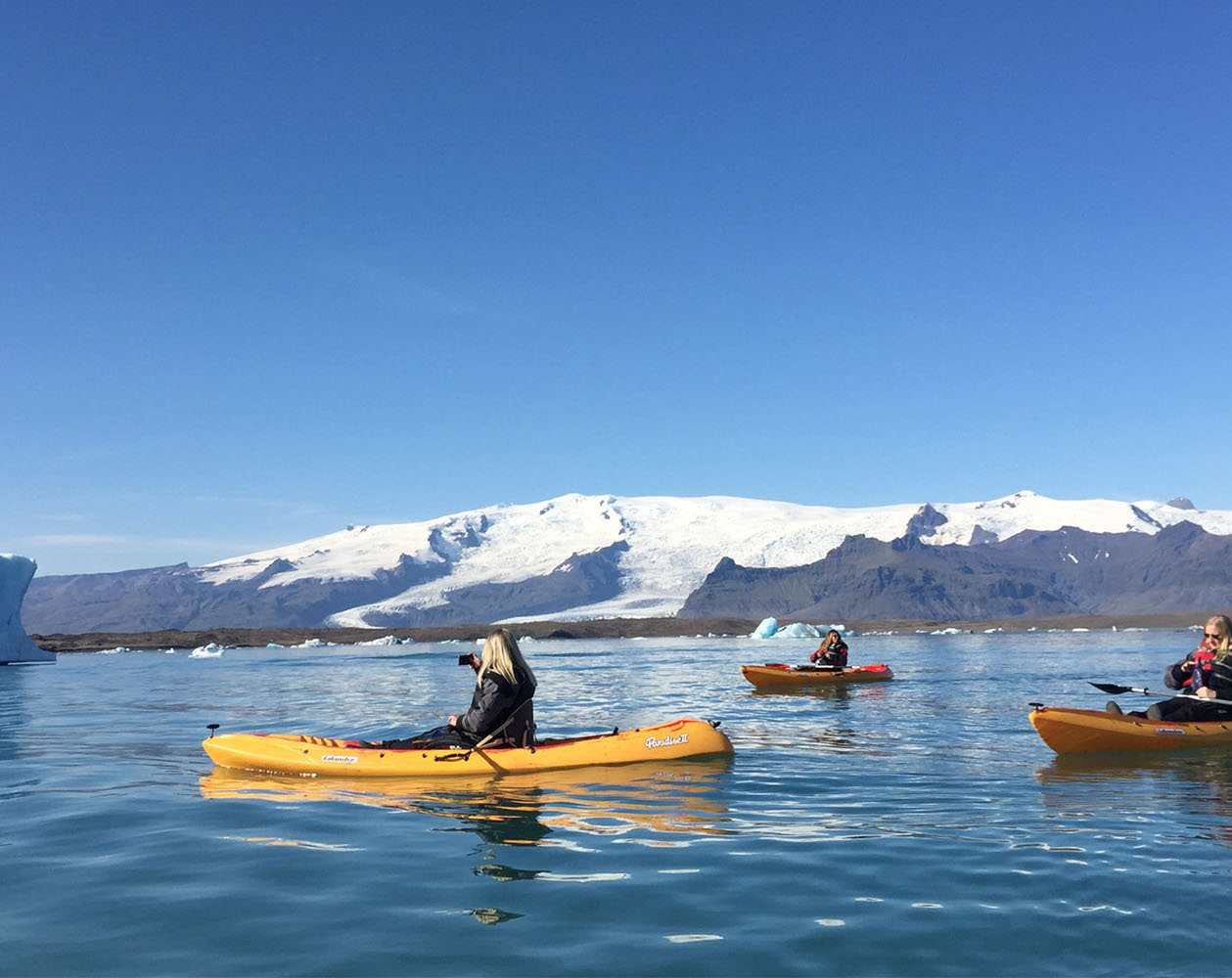glacier kayaking in iceland