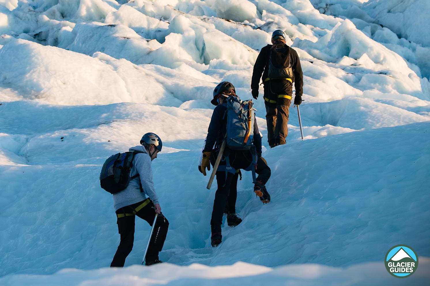 exploring beautiful ice formations