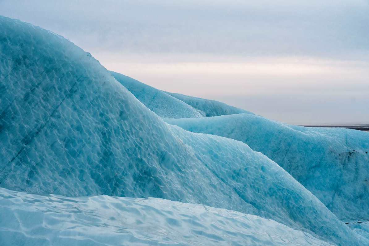 exploring beautiful ice formations