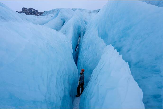 Hiking on the Glacier is adventurous!  hiking on the glacier is adventurous