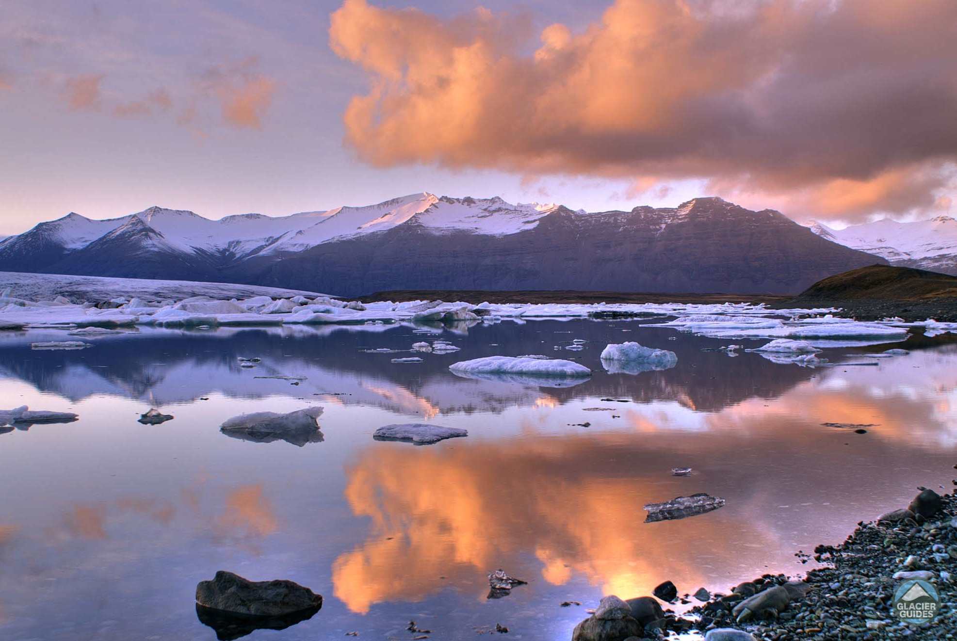 Jokulsarlon glacier lagoon Iceland 