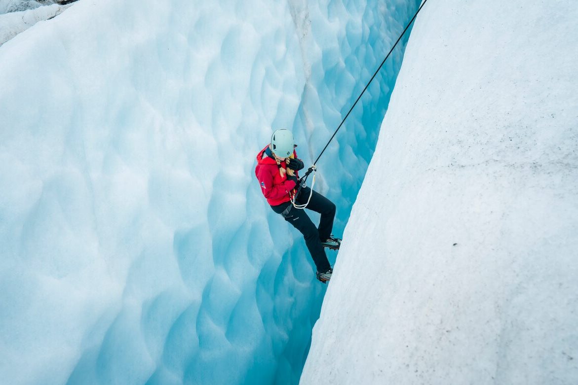 Ice climbing in Skaftafell