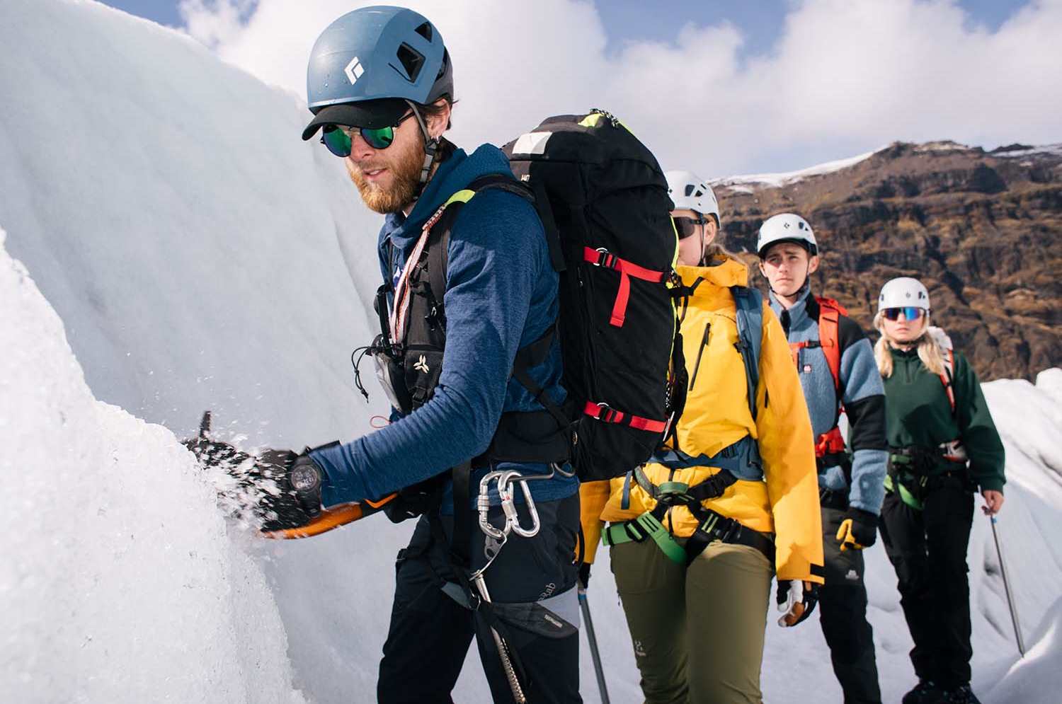Ice climbing experience with a professional glacier guide