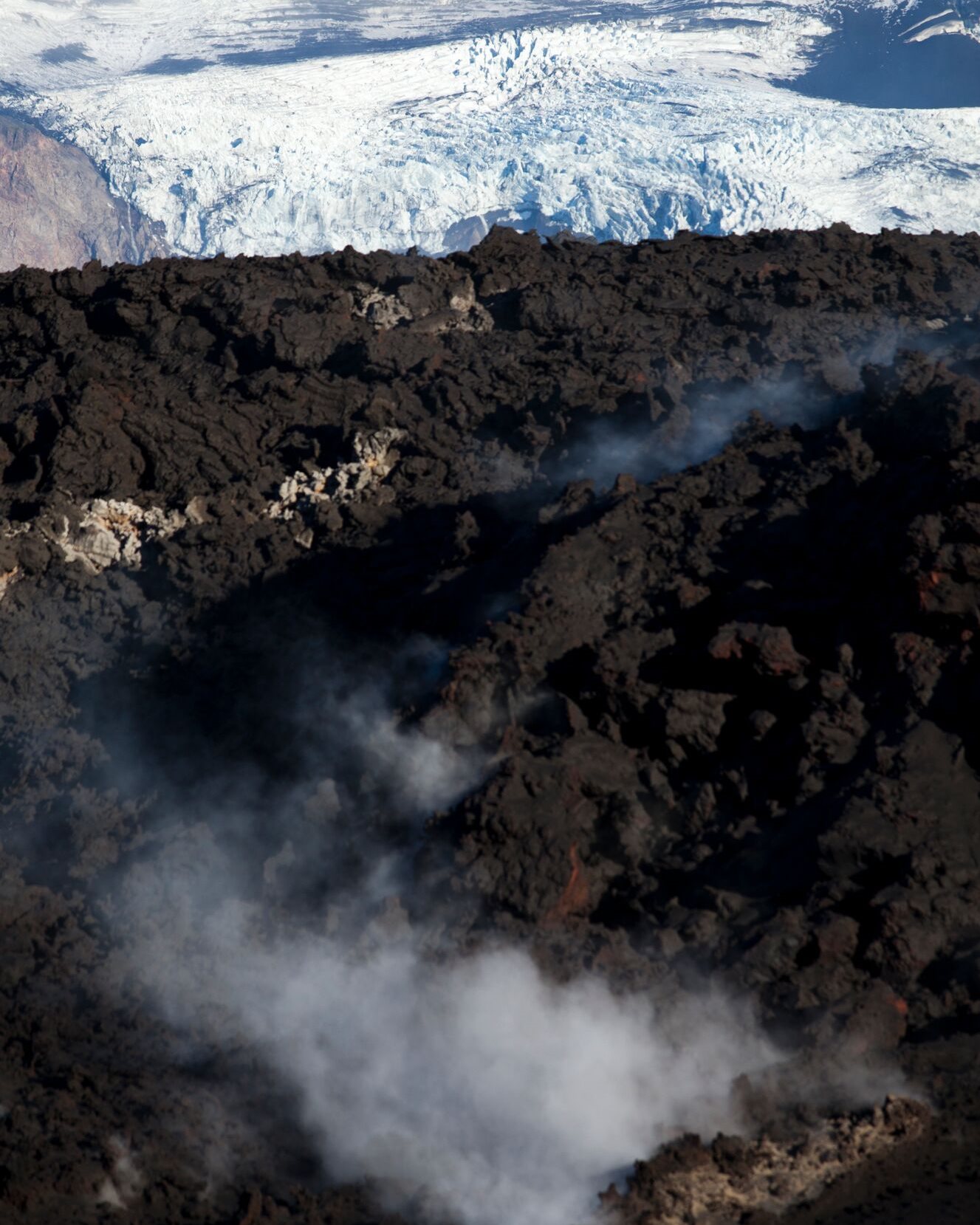 glaciers meet volcanoes on the fimmvorduhals trail 