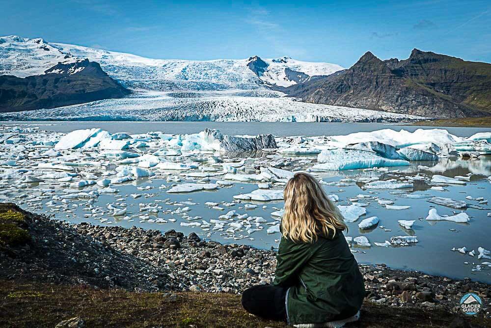 Fjallsárlón glacier lagoon in Vatnajökull National Park