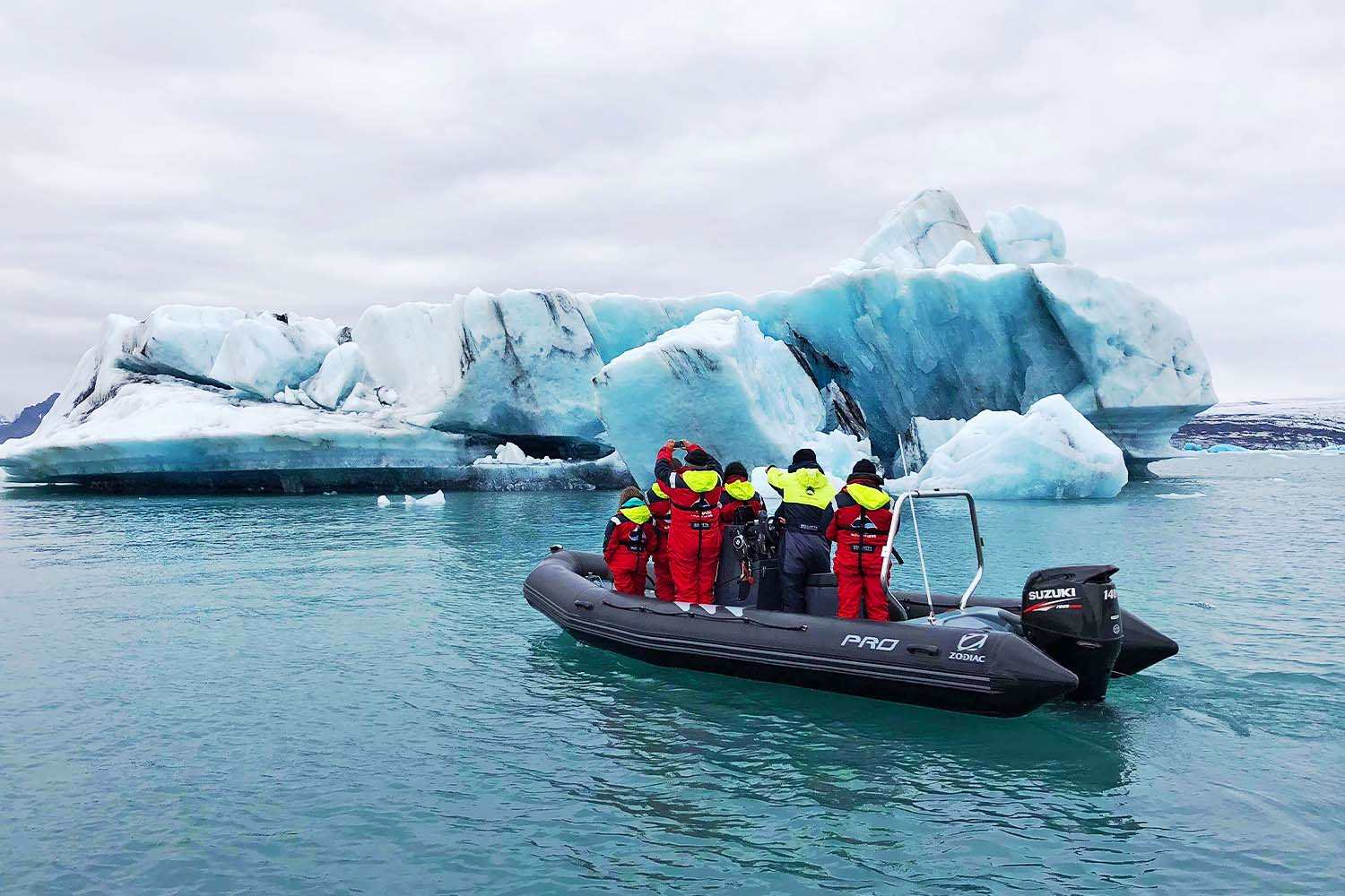 Jokulsarlon Glacier Lagoon Zodiac Boat Tour