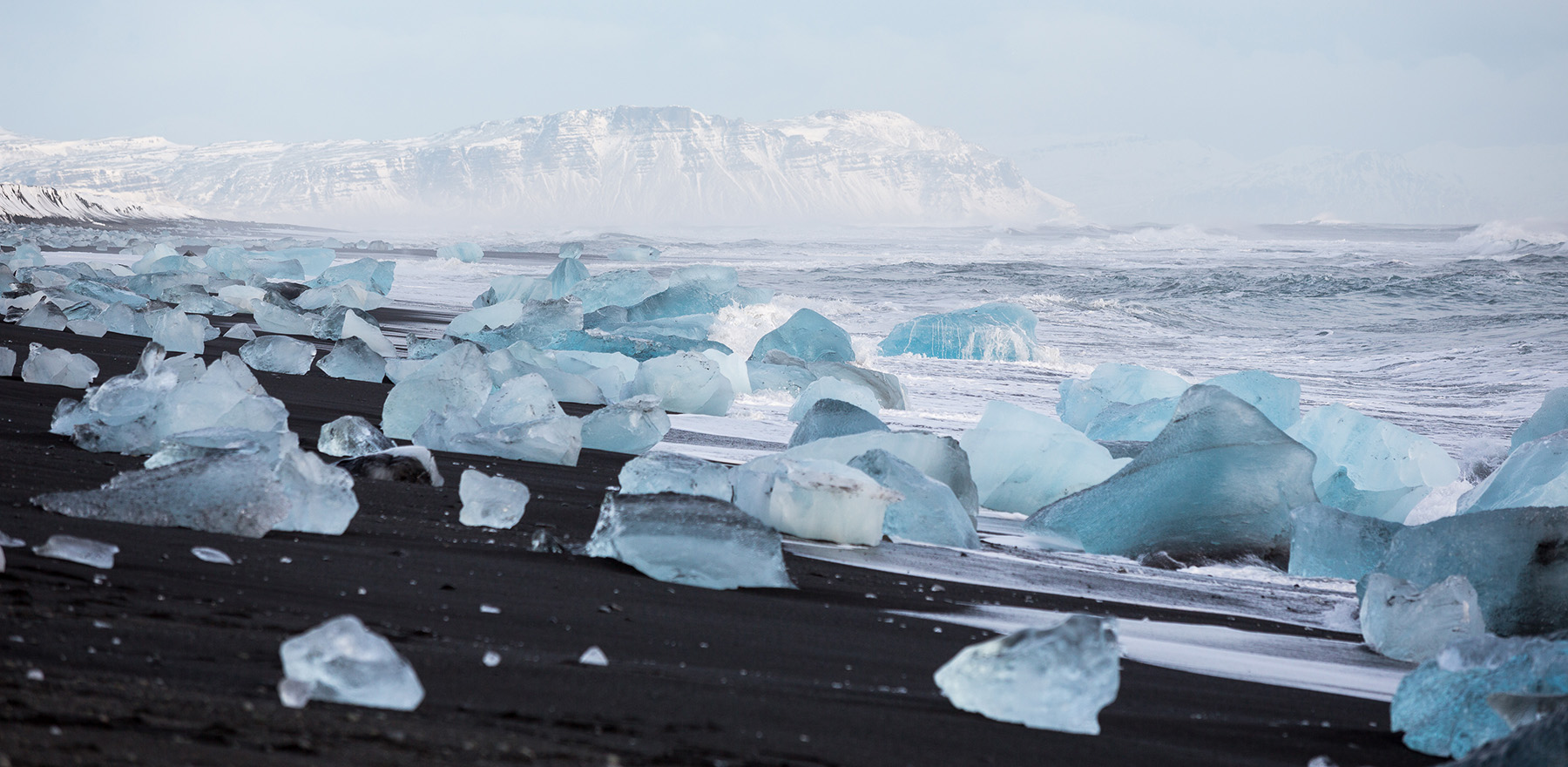 The Diamond Beach At Jokulsarlon Glacier Lagoon