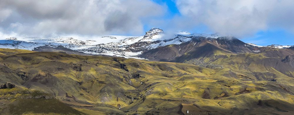 Eyjafjallajökull glacier view from The Ring Road 