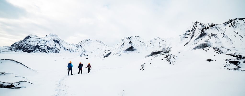 Katla Ice Cave Drone Going To The Ice Cave Under Katla Volcano