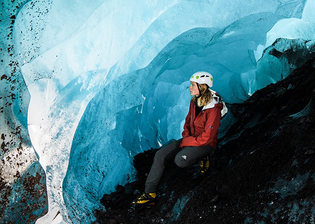 Into The Glacier At Vatnajokull Into The Glacier At Vatnajokull