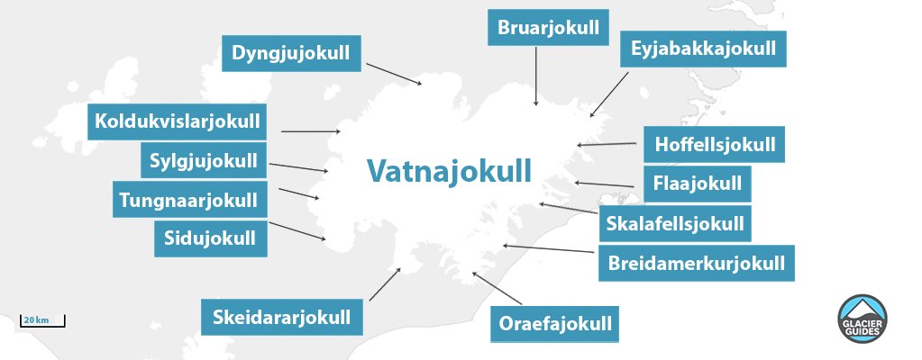 Vatnajokull Glacier Tongues Names Of Vatnajokull Outlet Glaciers