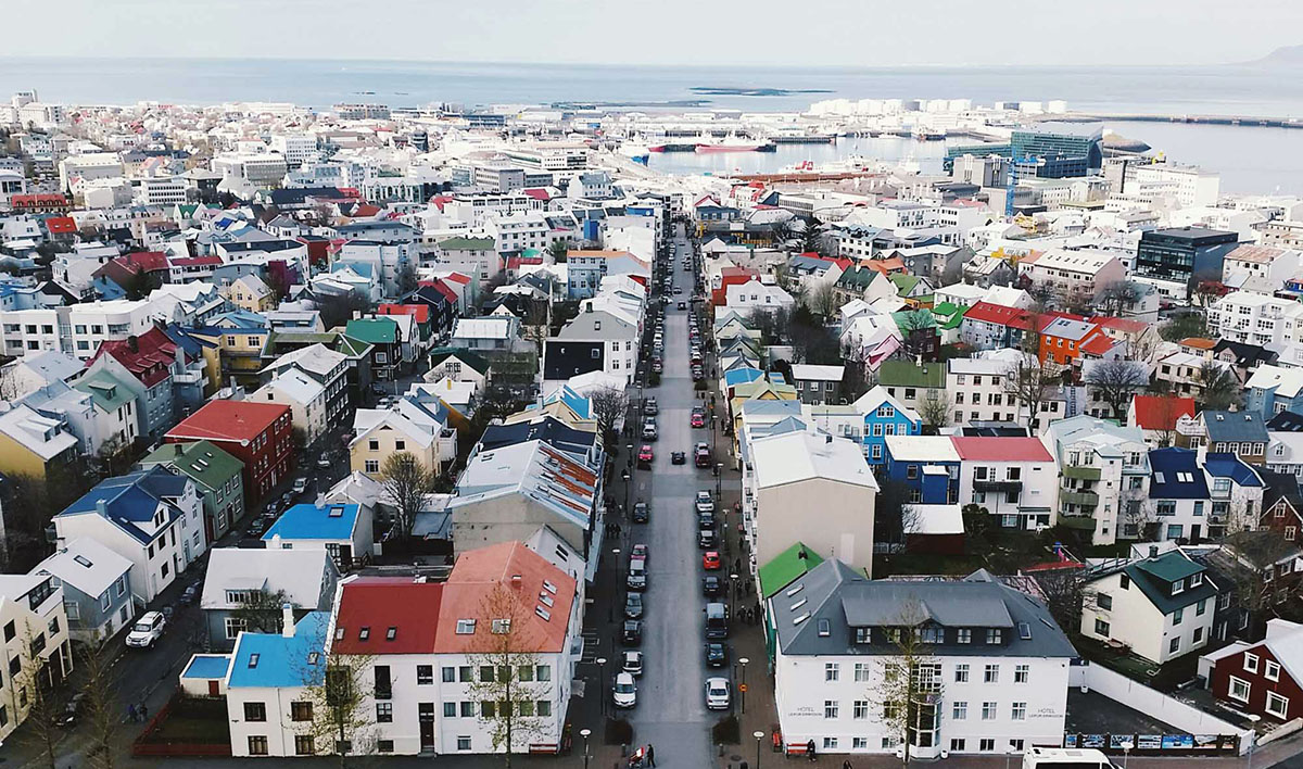 Reykjavik City From Hallgrimskirkja Church