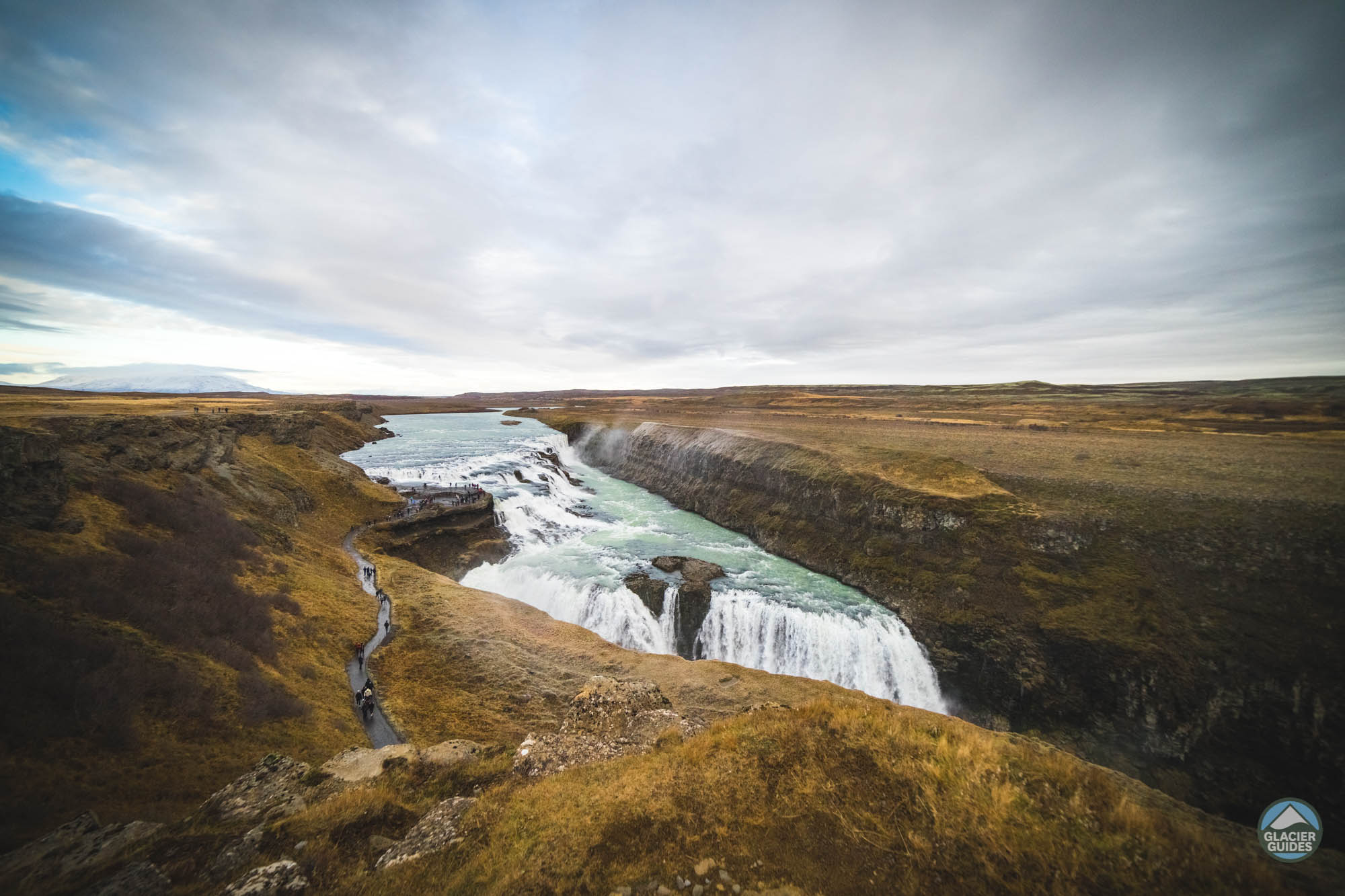 Gullfoss Waterfall in the Golden Circle of Iceland