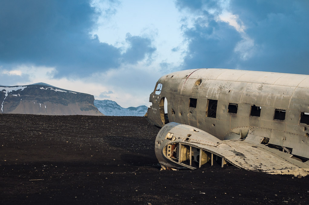Solheimasandur and the Abandoned DC Plane Wreck On Black Sand Beach, South Iceland