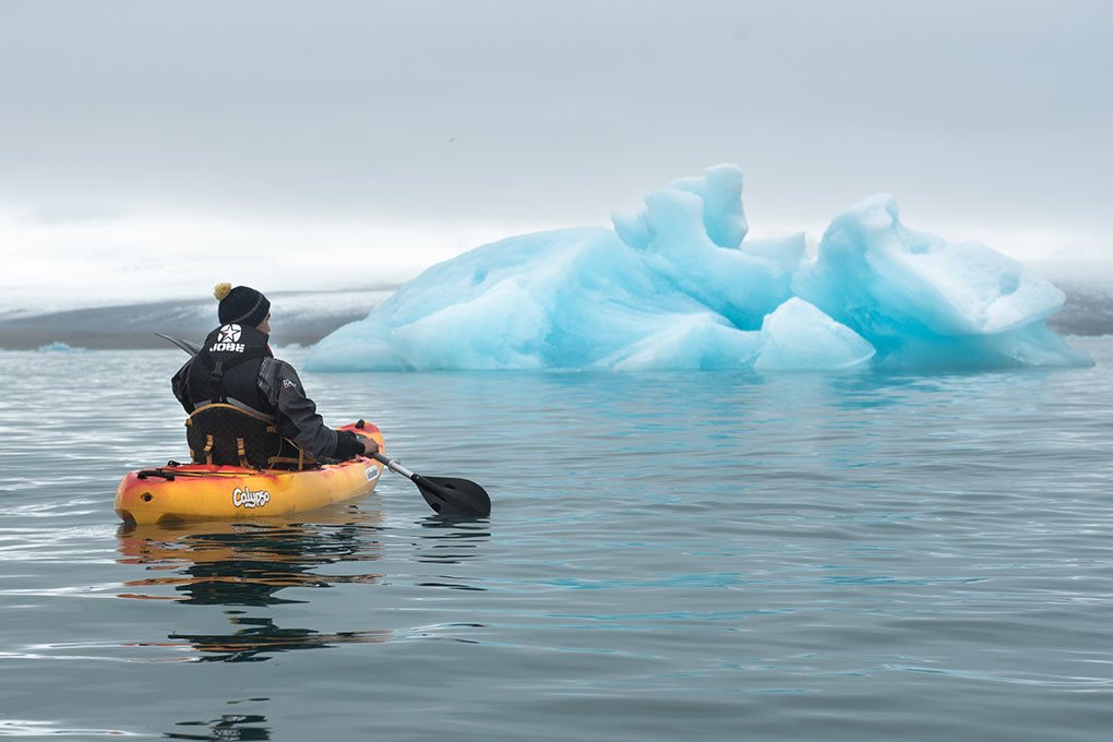 south coast jokulsarlon paddling