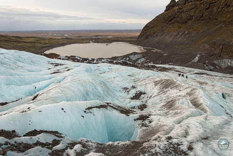 Beautiful view from the glacier