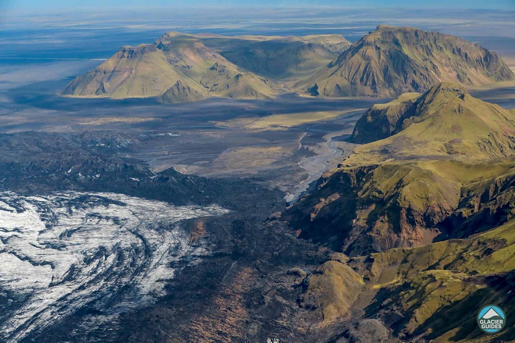 Mountains And Glacier Tongue In Iceland