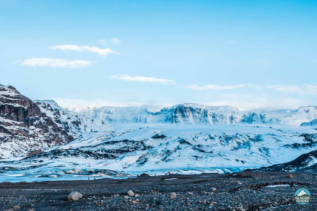 View Of Myrdalsjokull Glacier Tongue