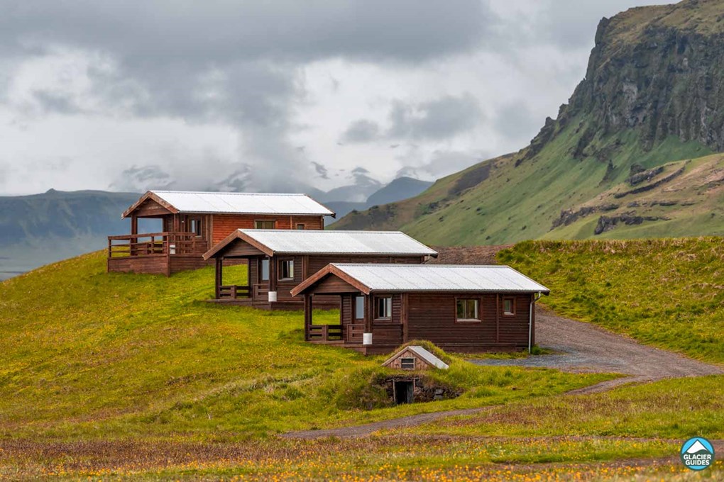 Wooden houses near Vik