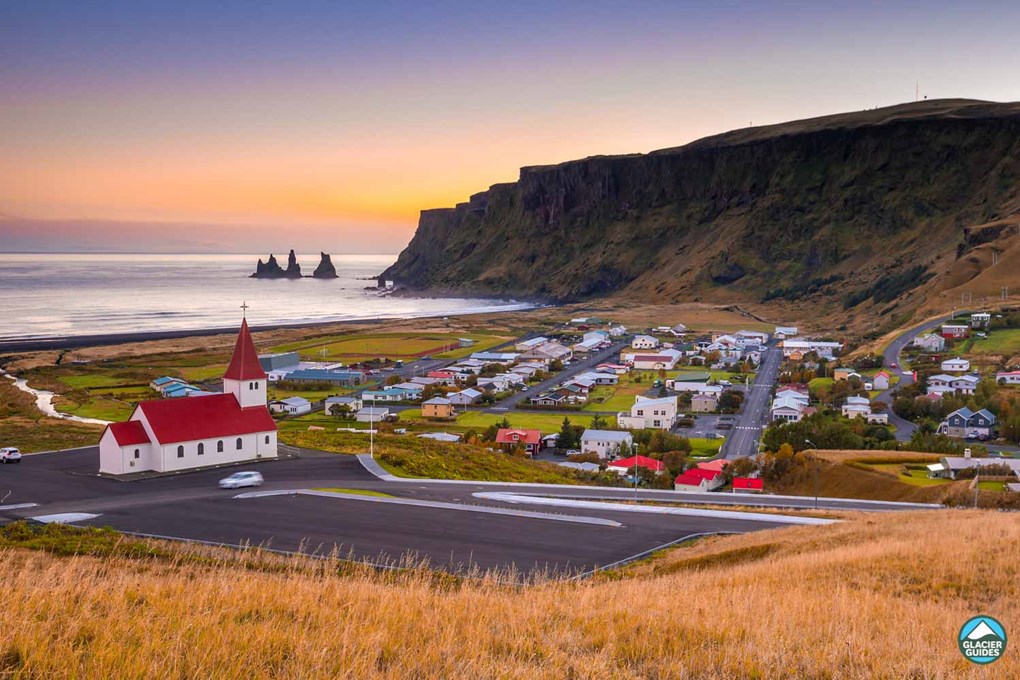 Vik town in southern Iceland