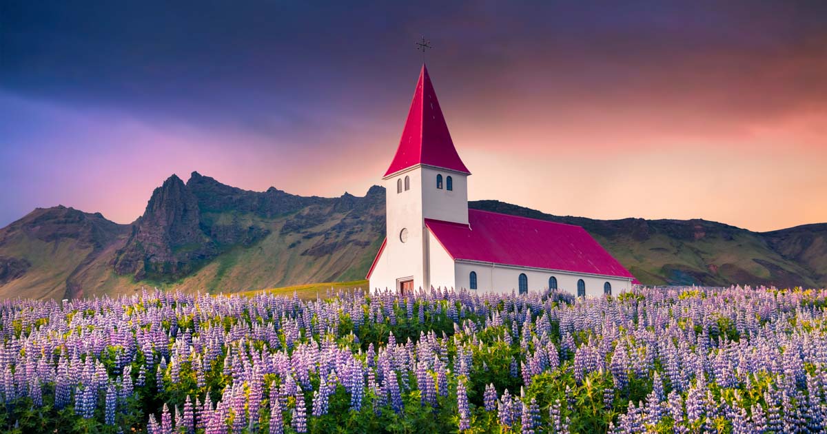 Lonely Church in Vik