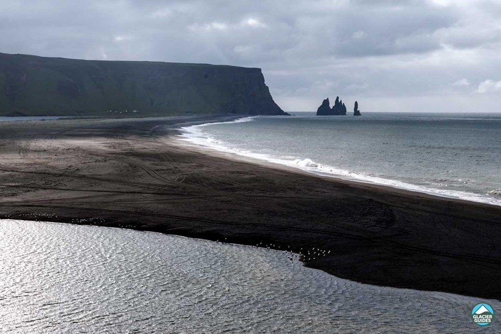 Reynisfjara Black Sand Beach in South Coast of Iceland