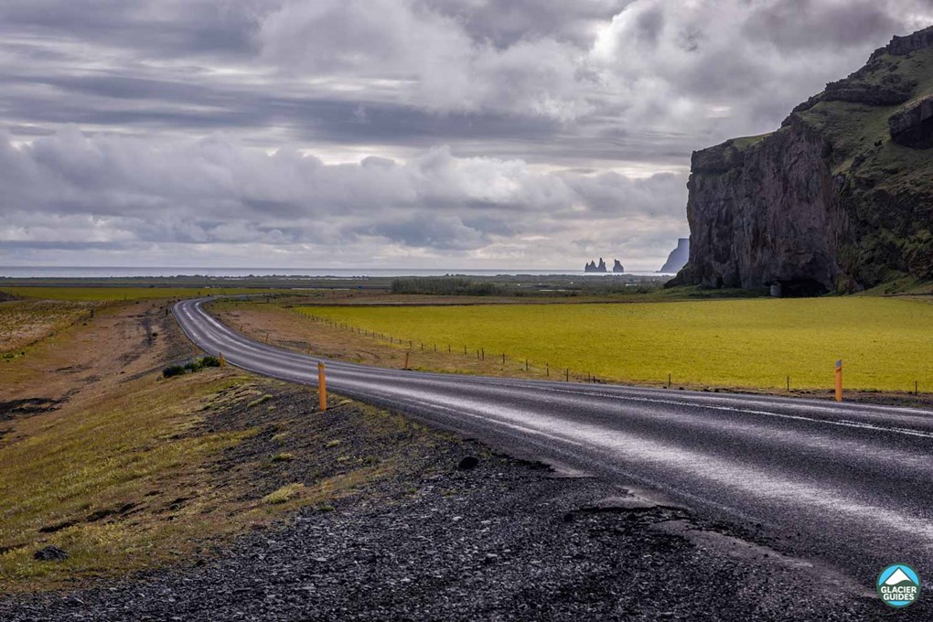 Road Towards Ryenisfjara Black Sand Beach