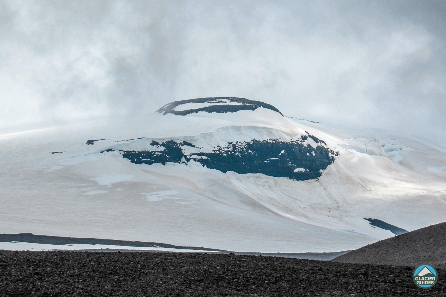 Langjokull Glacier Mountain In Snow