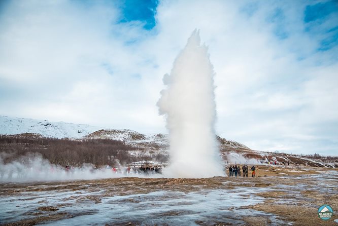 Erupting Geyser in Iceland