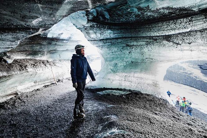Myrdalsjokull Glacier Ice Cave by Katla Volcano Myrdalsjokull Glacier Ice Cave by Katla Volcano