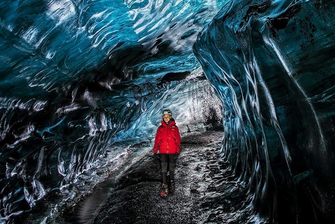 Crystal Ice Cave in Iceland Crystal ice cave in Iceland